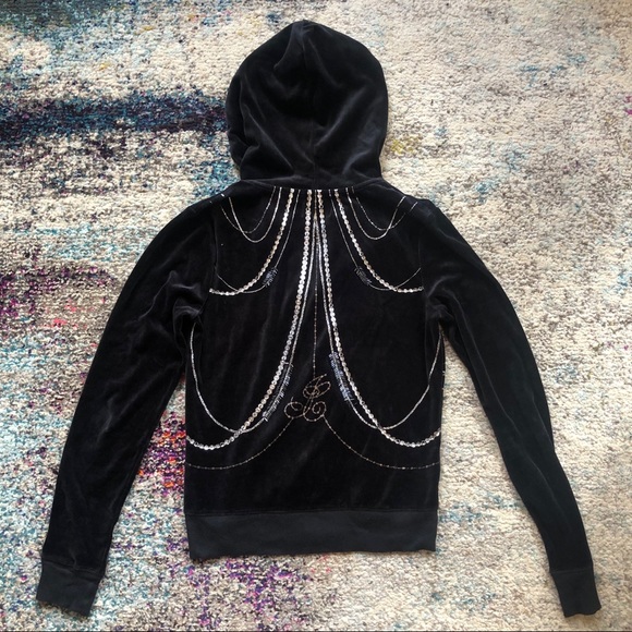 Juicy Couture Velour Hoodie Jacket - Picture 2 of 3